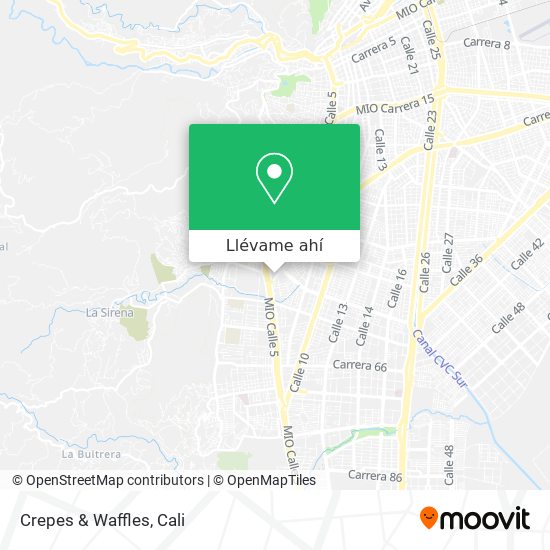 Mapa de Crepes & Waffles