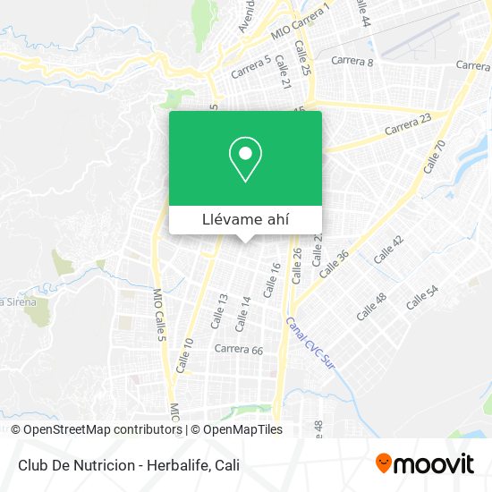 Cómo llegar a Club De Nutricion - Herbalife en Santiago De Cali en Autobús?