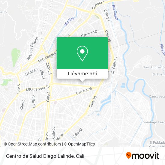 Mapa de Centro de Salud Diego Lalinde