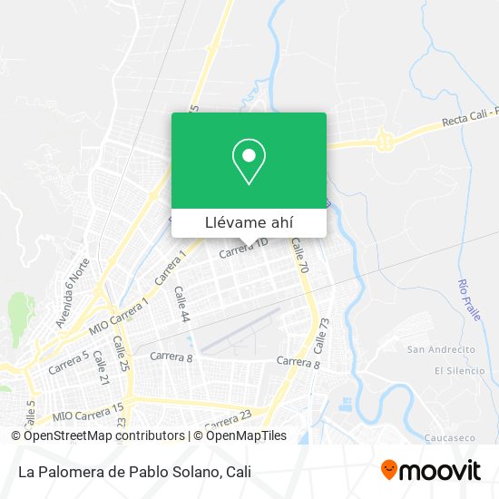 Mapa de La Palomera de Pablo Solano