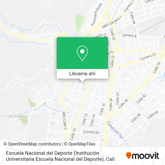 ¿Cómo llegar a Escuela Nacional del Deporte (Institución Universitaria