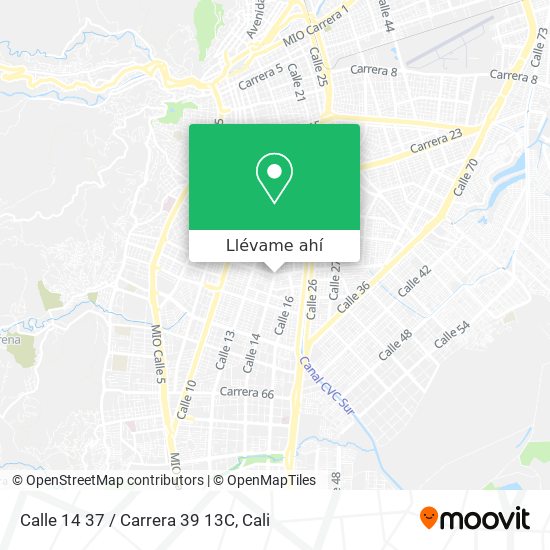 Mapa de Calle 14 37 / Carrera 39 13C