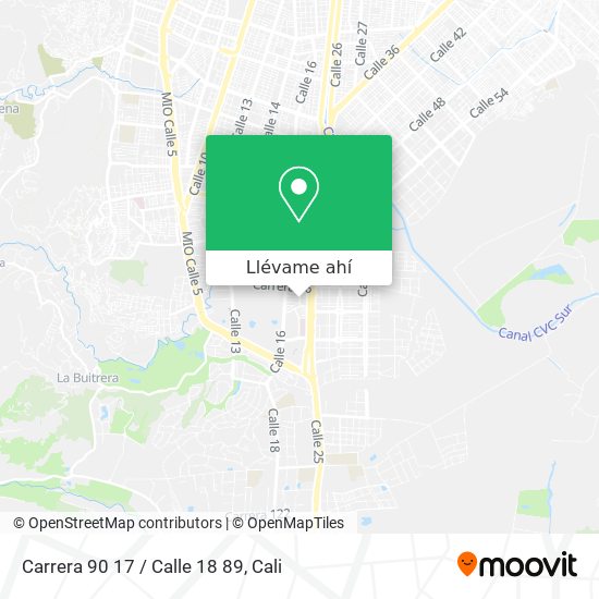 Mapa de Carrera 90 17 / Calle 18 89