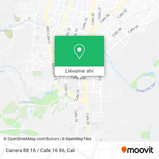 Mapa de Carrera 88 16 / Calle 16 86