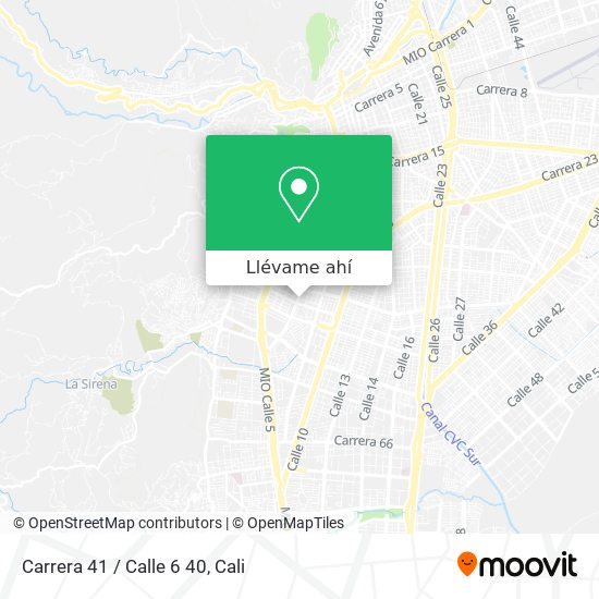 Mapa de Carrera 41 / Calle 6 40