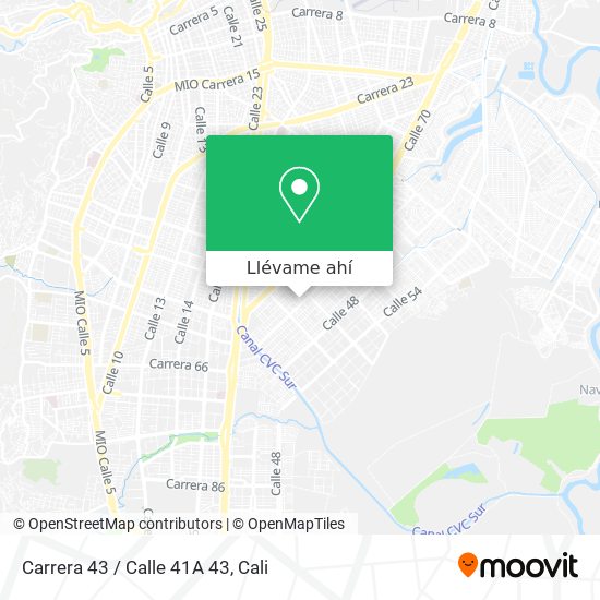 Mapa de Carrera 43 / Calle 41A 43