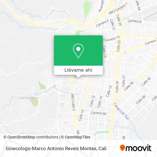 Mapa de Ginecologo-Marco Antonio Reveiz Montes