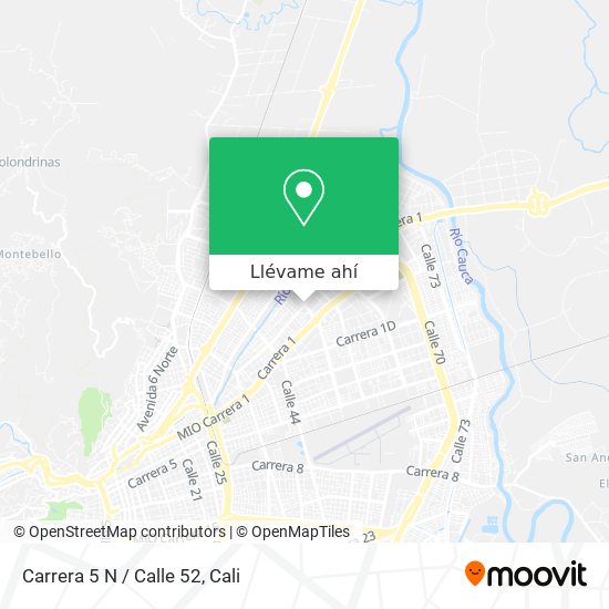 Mapa de Carrera 5 N / Calle 52