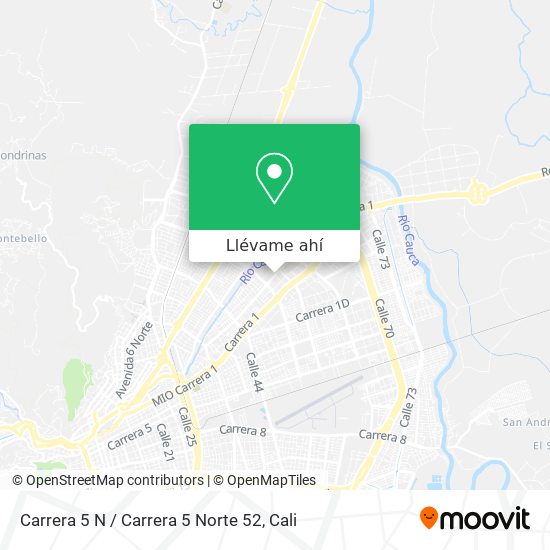 Mapa de Carrera 5 N / Carrera 5 Norte 52