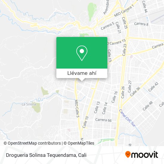 Mapa de Drogueria Solinsa Tequendama