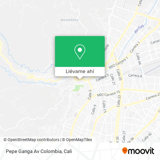Mapa de Pepe Ganga Av Colombia