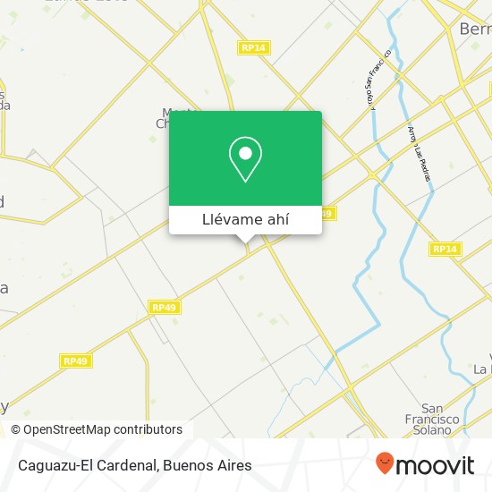 Mapa de Caguazu-El Cardenal