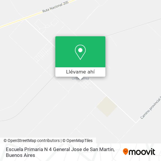 Mapa de Escuela Primaria N 4 General Jose de San Martin