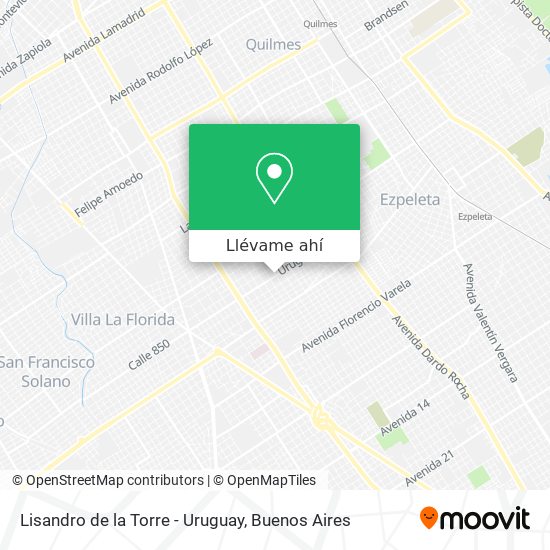 Mapa de Lisandro de la Torre - Uruguay