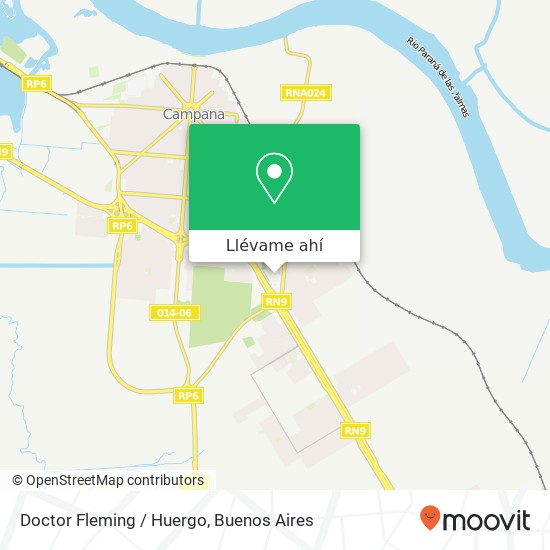 Mapa de Doctor Fleming / Huergo