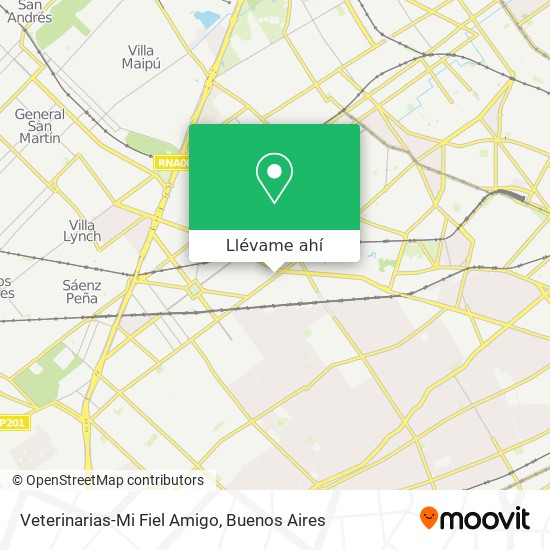 Mapa de Veterinarias-Mi Fiel Amigo