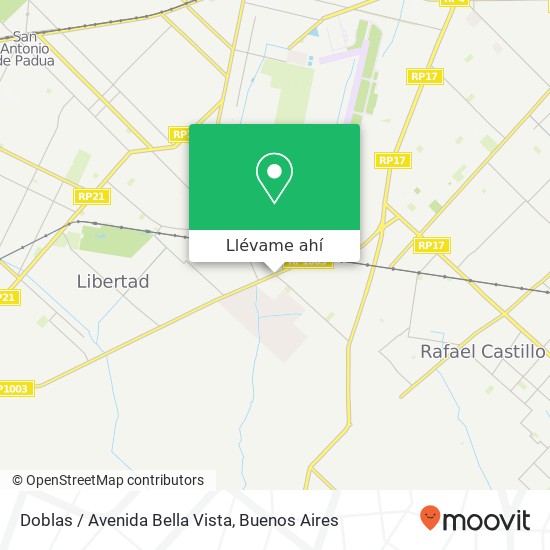 Mapa de Doblas / Avenida Bella Vista