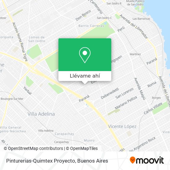 Mapa de Pinturerias-Quimtex Proyecto
