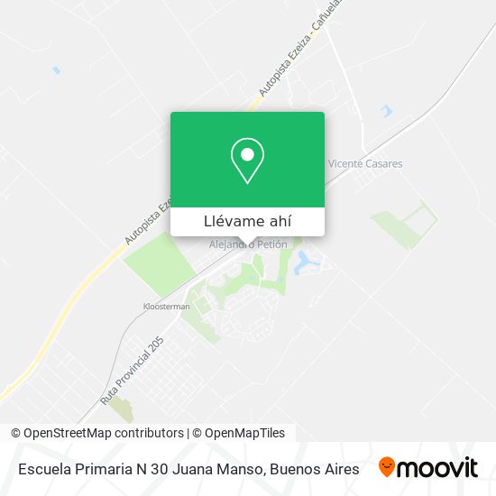 Mapa de Escuela Primaria N 30 Juana Manso