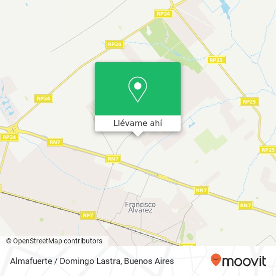 Mapa de Almafuerte / Domingo Lastra