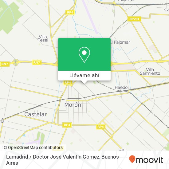 Mapa de Lamadrid / Doctor José Valentín Gómez
