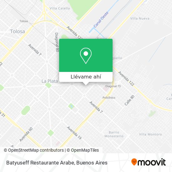 Mapa de Batyuseff Restaurante Arabe