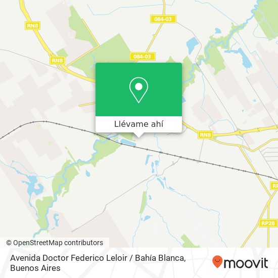 Mapa de Avenida Doctor Federico Leloir / Bahía Blanca