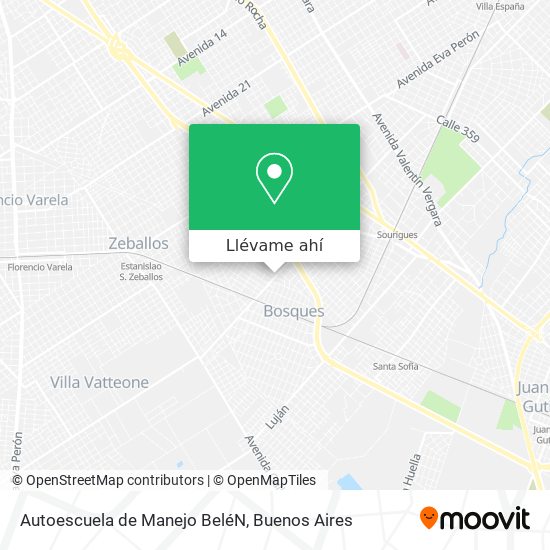 Mapa de Autoescuela de Manejo BeléN