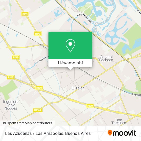 Mapa de Las Azucenas / Las Amapolas