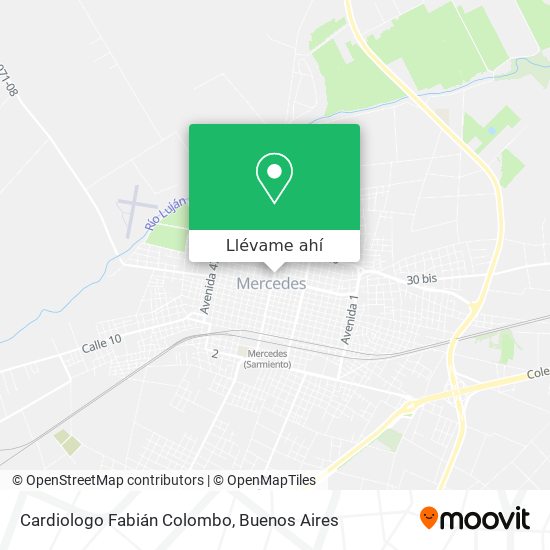 Mapa de Cardiologo Fabián Colombo