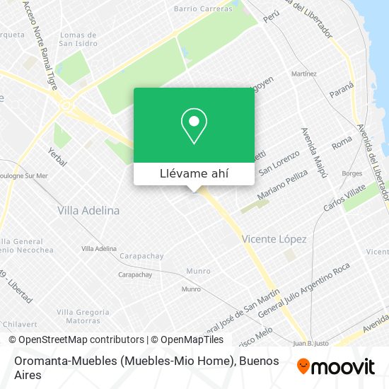 Mapa de Oromanta-Muebles (Muebles-Mio Home)