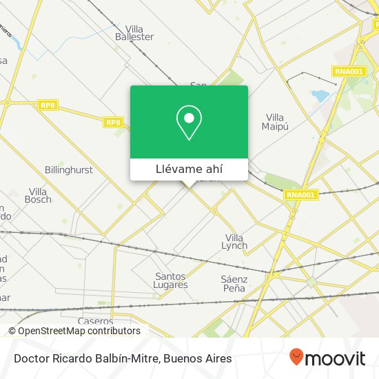Mapa de Doctor Ricardo Balbín-Mitre