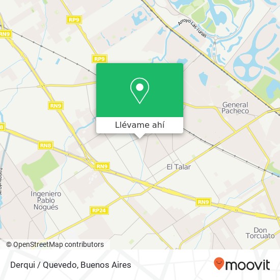 Mapa de Derqui / Quevedo