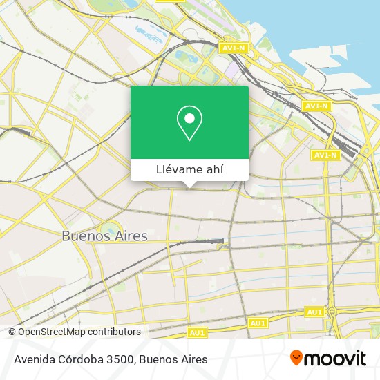 Mapa de Avenida Córdoba 3500