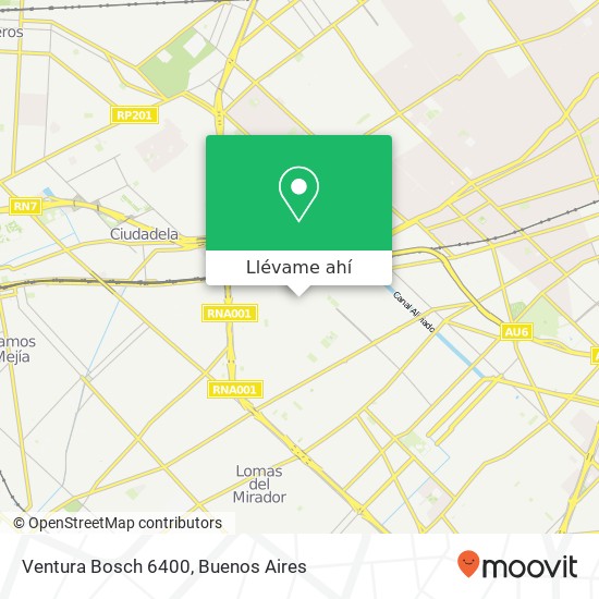 Mapa de Ventura Bosch 6400