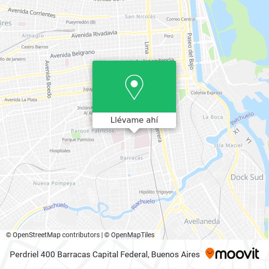 Mapa de Perdriel 400 Barracas Capital Federal