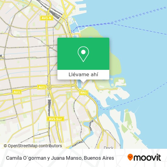 Mapa de Camila O´gorman y Juana Manso