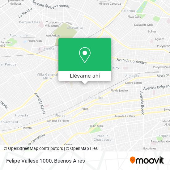Mapa de Felipe Vallese 1000