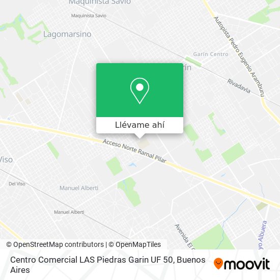 Mapa de Centro Comercial  LAS Piedras  Garin UF 50
