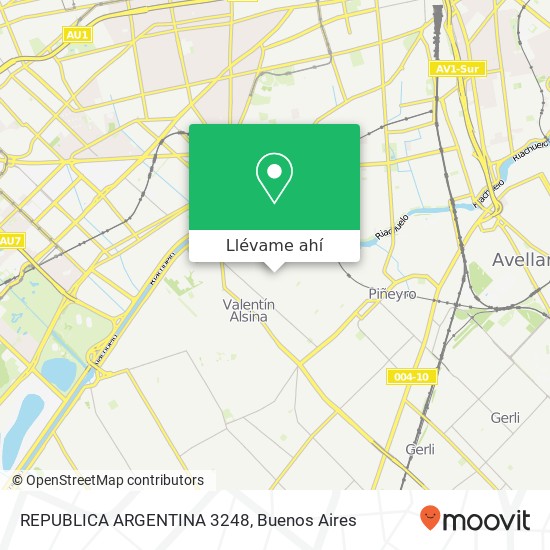 Mapa de REPUBLICA ARGENTINA 3248