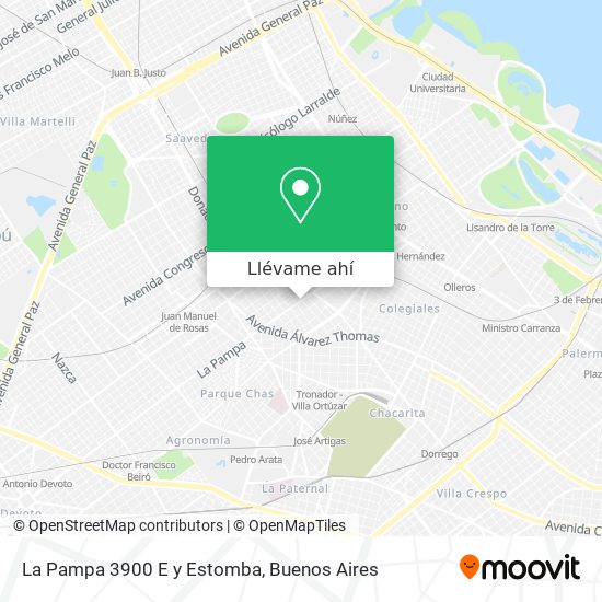Mapa de La Pampa 3900 E y Estomba