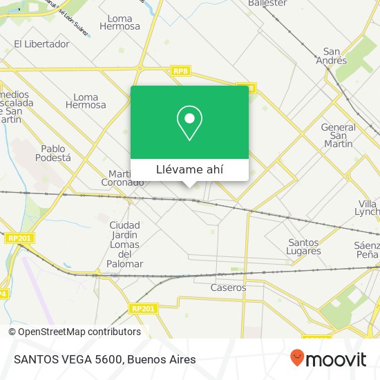 Mapa de SANTOS VEGA 5600