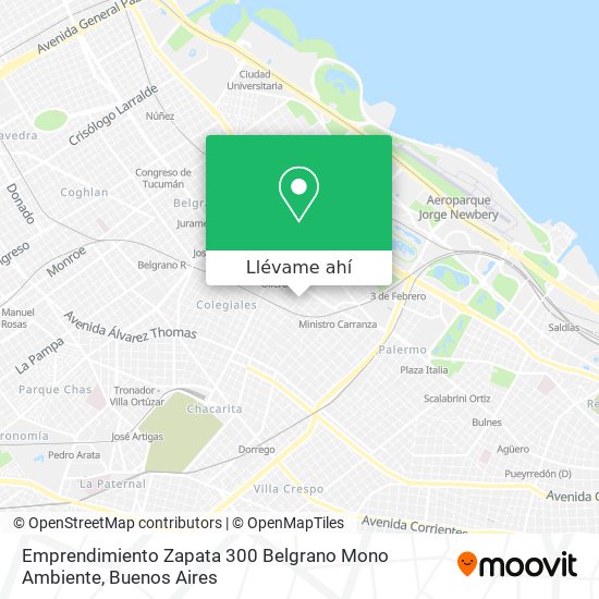 Mapa de Emprendimiento   Zapata 300   Belgrano   Mono Ambiente