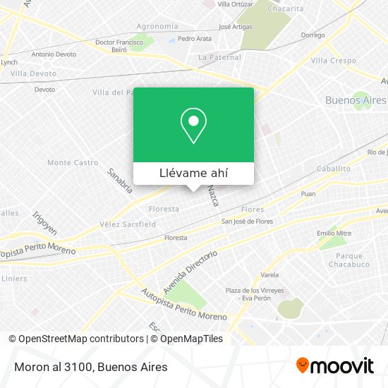 Mapa de Moron al 3100