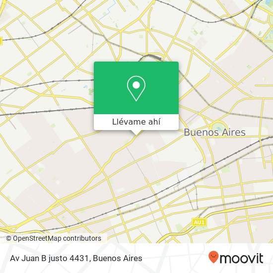 Mapa de Av  Juan B justo 4431