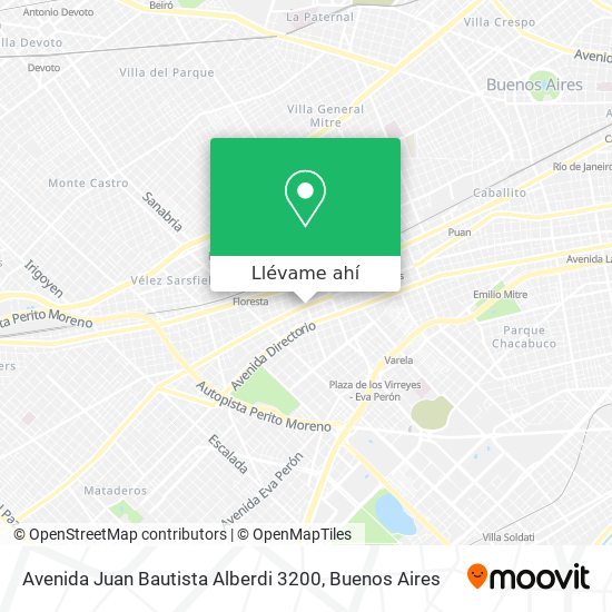 Mapa de Avenida Juan Bautista Alberdi 3200