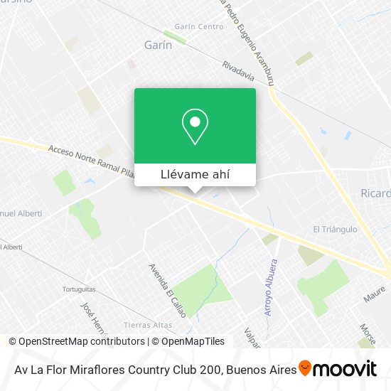 Mapa de Av  La Flor Miraflores Country Club 200