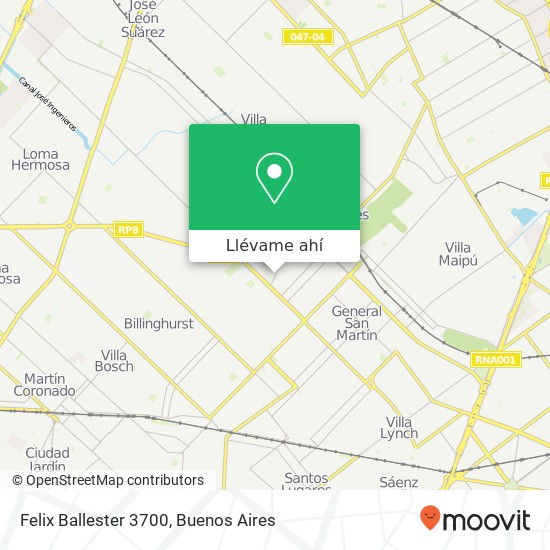 Mapa de Felix Ballester 3700