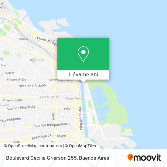 Mapa de Boulevard Cecilia Grierson 255