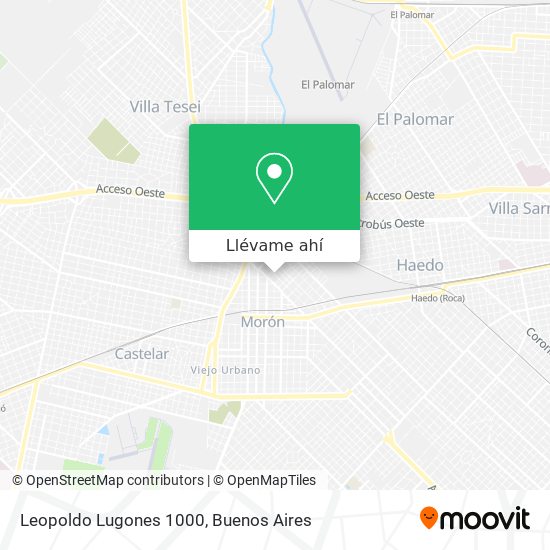 Mapa de Leopoldo Lugones 1000